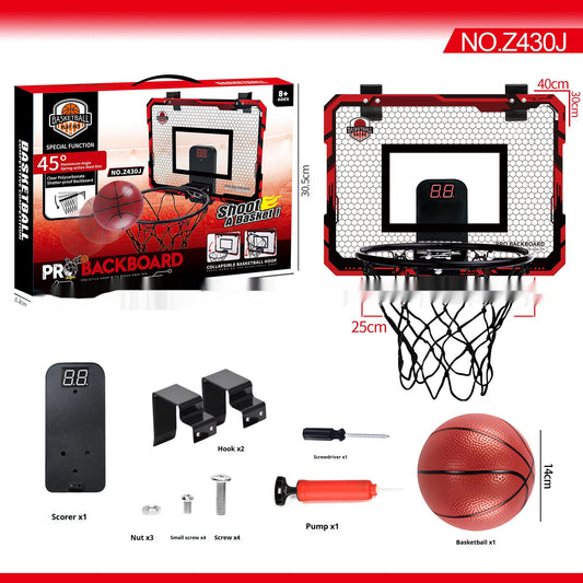 Light Dunk Scoring Folding Basketball Frame Punch-free Suction Cup Iron Hook Dual-use